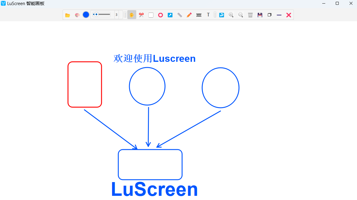 LuScreen 智能画板标注界面